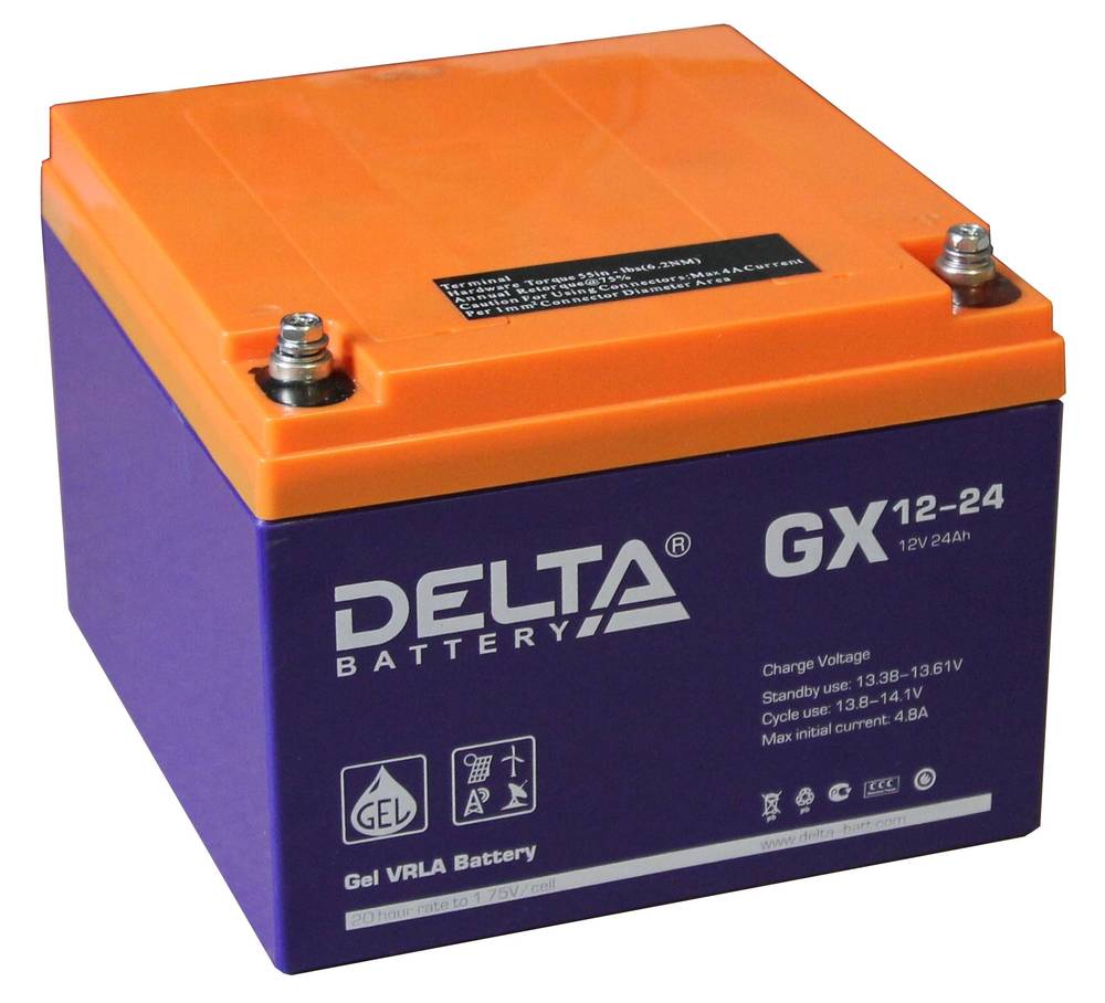 24 battery. АКБ Delta GX 7-12. Гелевый аккумулятор Дельта 12в. Аккумулятор Delta gx12-24 24а/ч. Аккумулятор Delta 12-24.